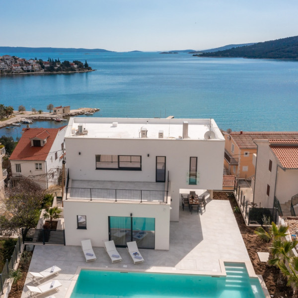 Living room, Villa Anterosa, Villa Anterosa with heated pool and sea view, Seget Vranjica, Dalmatia, Croatia Seget Vranjica